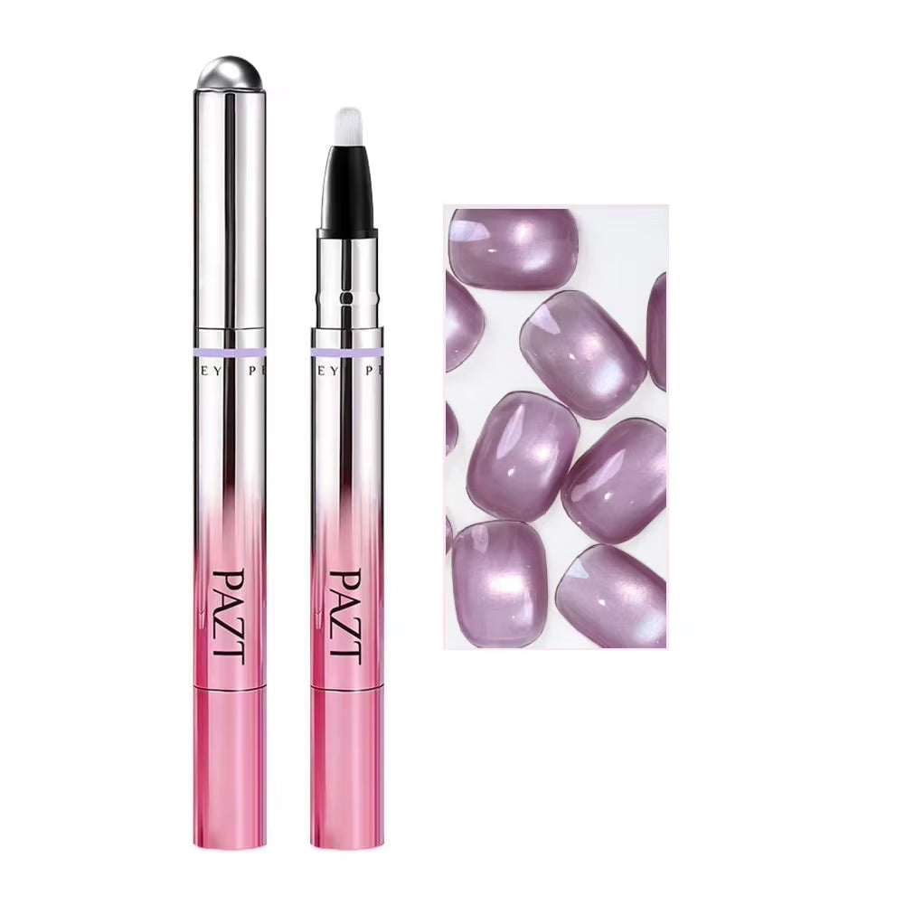 Multifunctional Lazy Portable 7In1 Cat Eye Nail Art Gel Pen Nail Polish with Magnetic Ball Nail Design Tools Natural Nail Makeup