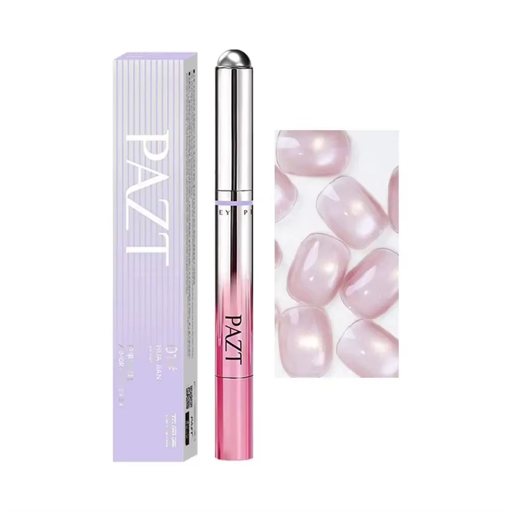 Multifunctional Lazy Portable 7In1 Cat Eye Nail Art Gel Pen Nail Polish with Magnetic Ball Nail Design Tools Natural Nail Makeup