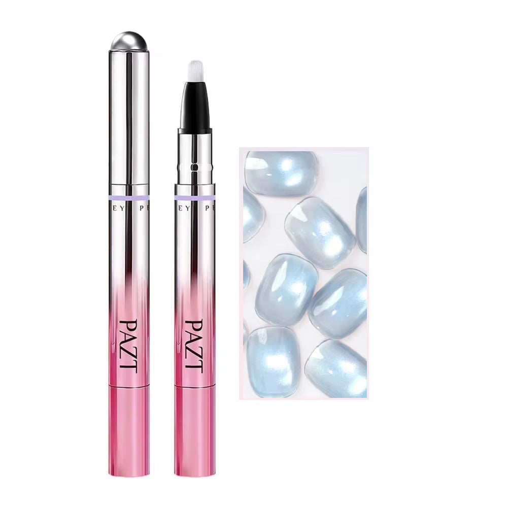 Multifunctional Lazy Portable 7In1 Cat Eye Nail Art Gel Pen Nail Polish with Magnetic Ball Nail Design Tools Natural Nail Makeup