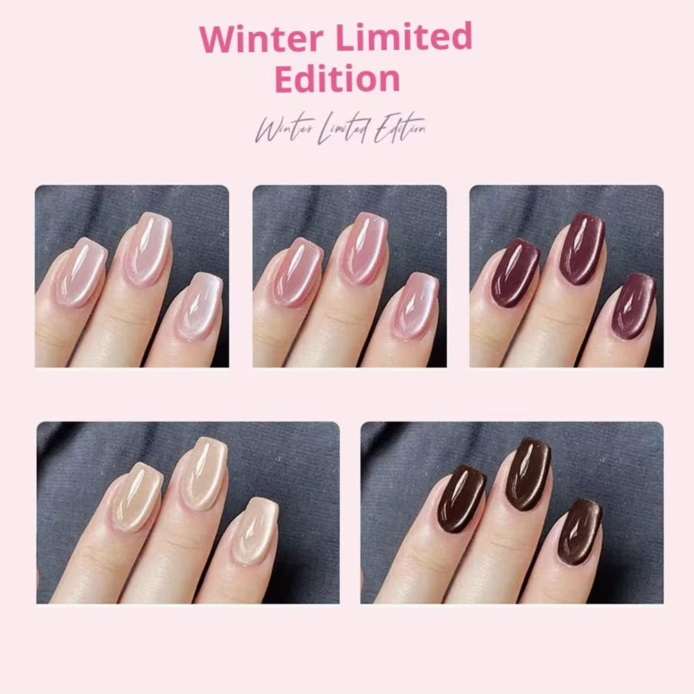 Multifunctional Lazy Portable 7In1 Cat Eye Nail Art Gel Pen Nail Polish with Magnetic Ball Nail Design Tools Natural Nail Makeup